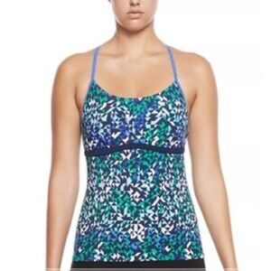 NWT Nike Green/Black/Blue Razorback Athletic Tank. Size Large.